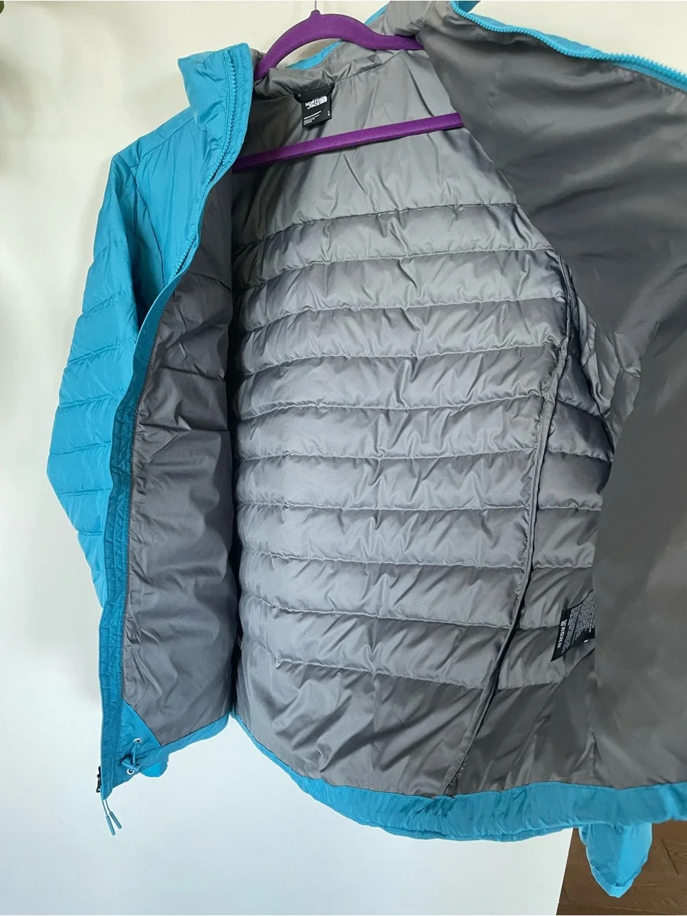 NWT The North Face Men’s Minoqua Down Coat Puffer Jacket Digital Steel Size L